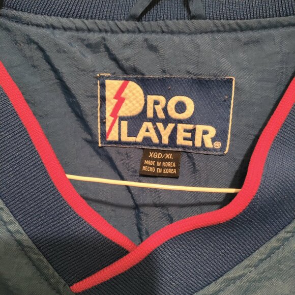 VTG Pro Player XL KU Kansas University Jayhawks Windbreaker Jacket Retro 90s - Picture 3 of 8